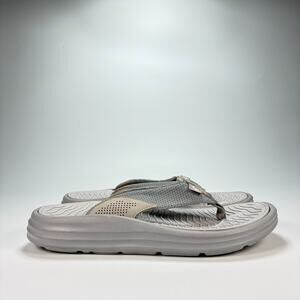 Caribbean Joe Havana Gray Flip Flops Sandals Rubber CJMS22005 01 Men's Size 8